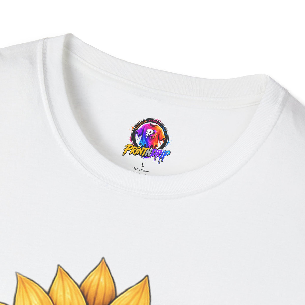 Childhood Cancer Awareness T-Shirt — "Hope Changes Lives" Sunflower Ribbon