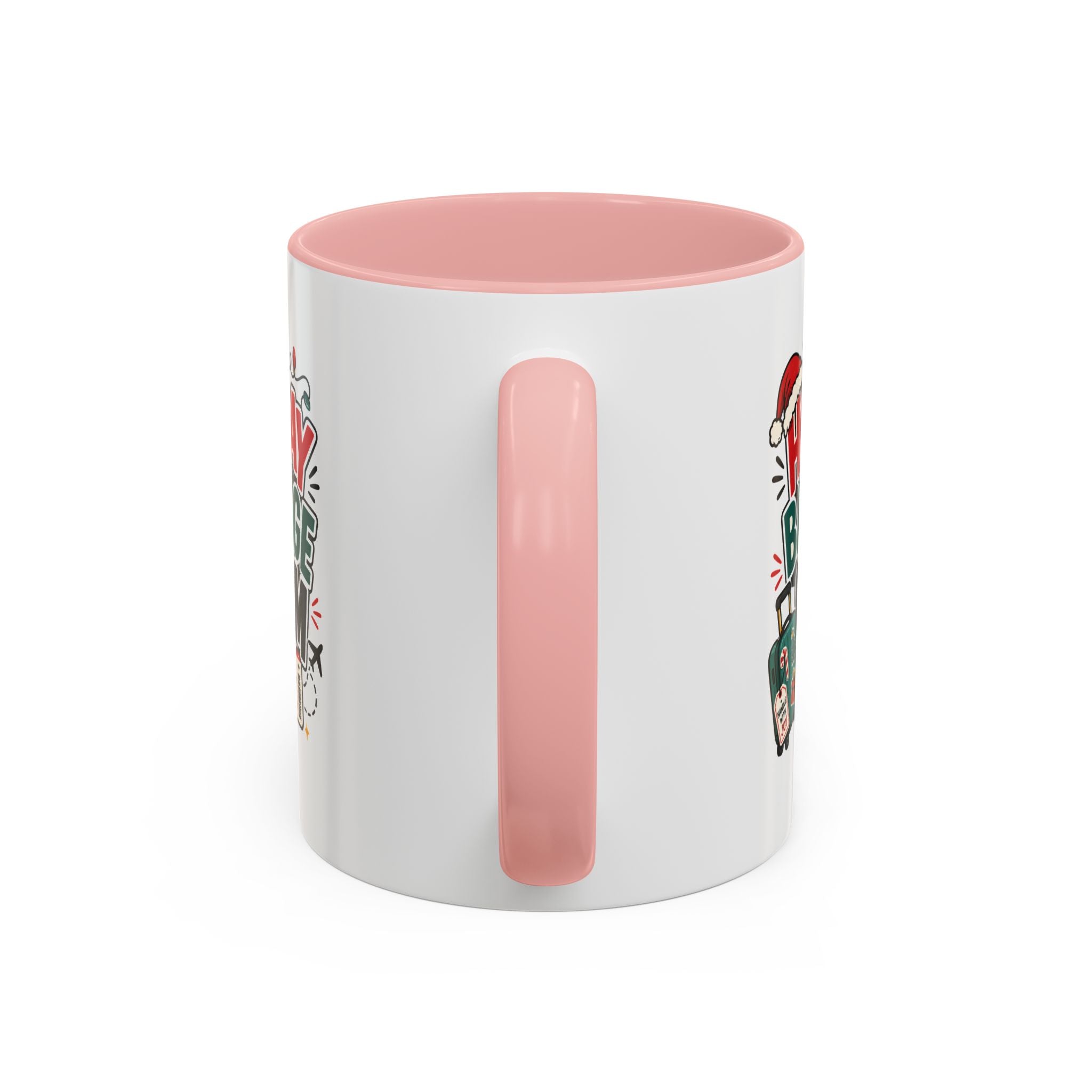 Modern Day Christmas Holiday Baggage Claim Coffee Mug — Funny Christmas Travel Gift (11/15oz)