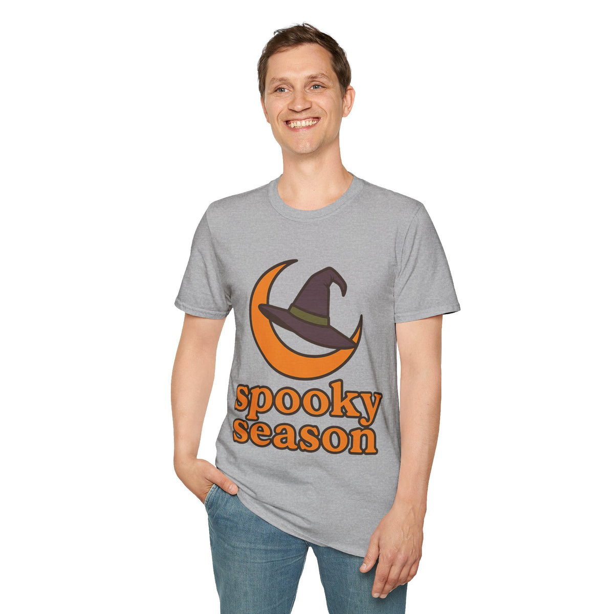 Spooky Season T-Shirt — Witch Hat & Moon Halloween Tee - Trending Now - August 2026