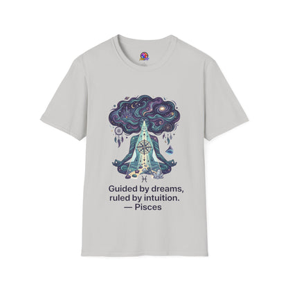 Dreamy Meditation T-Shirt — 'Guided by dreams, ruled by intuition' Spiritual Art Tee