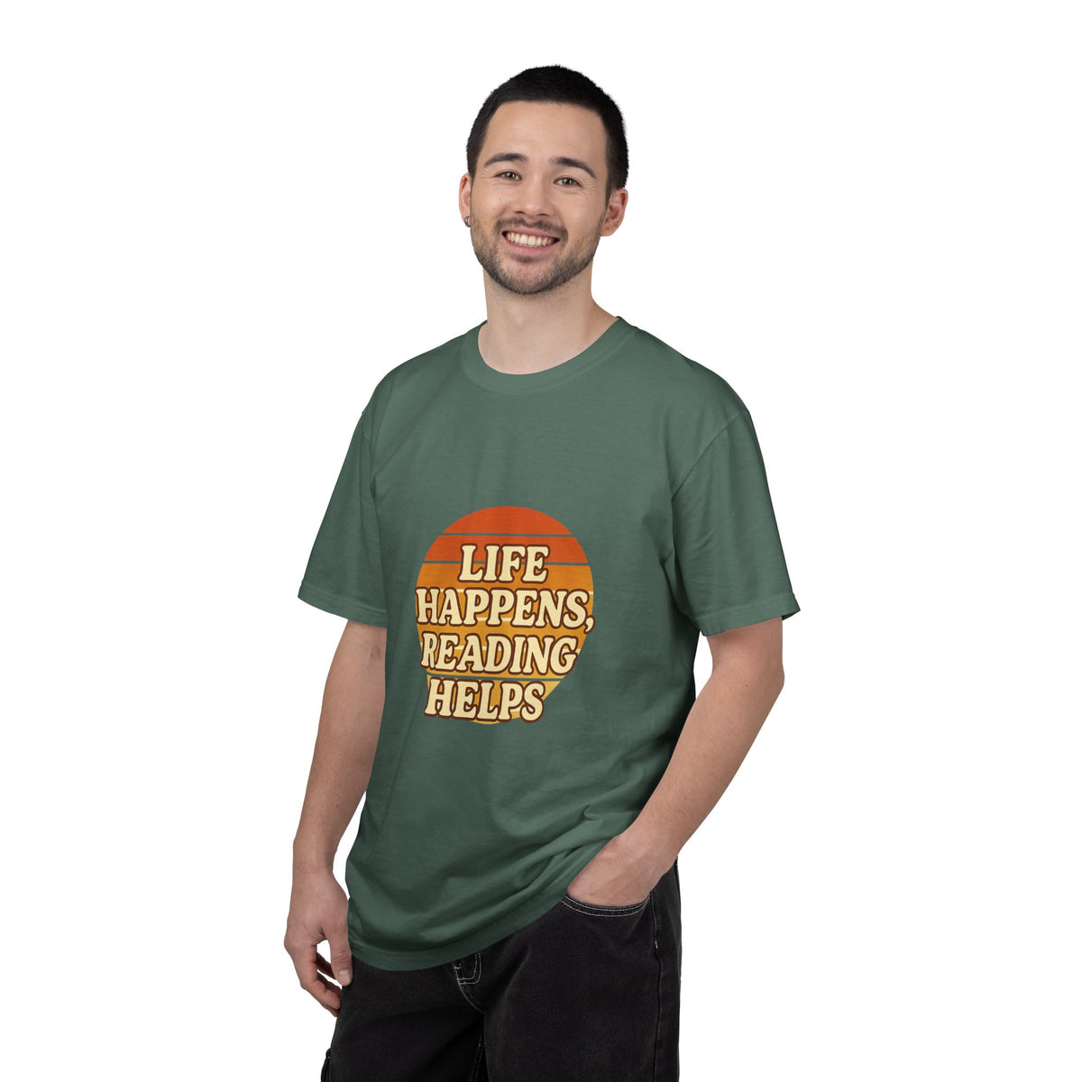 Reading Helps T-Shirt — "Life Happens, Reading Helps" Retro Book Tee - Trending Now - October 2026