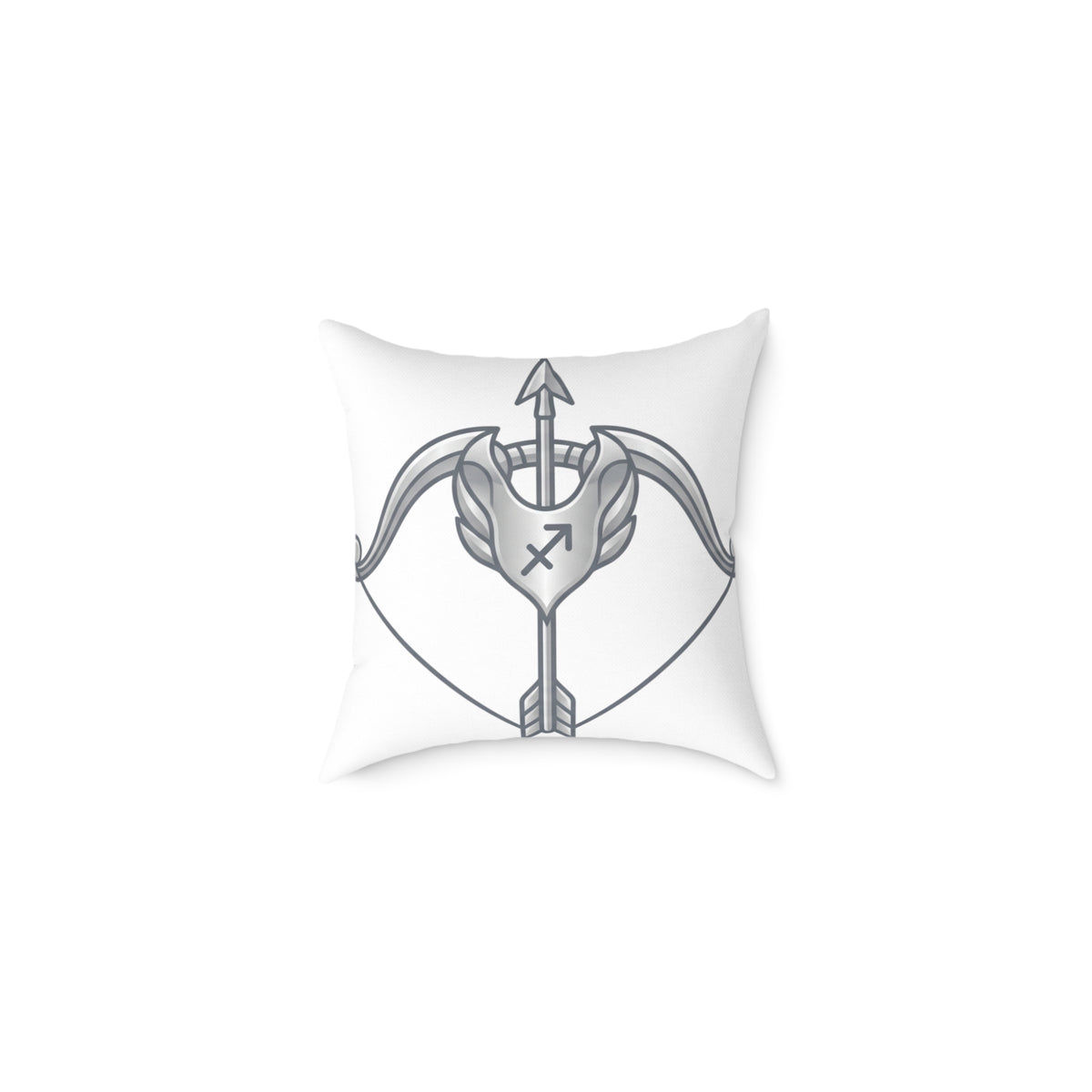 Sagittarius Zodiac Arrow Astrological Square Poly Canvas Pillow