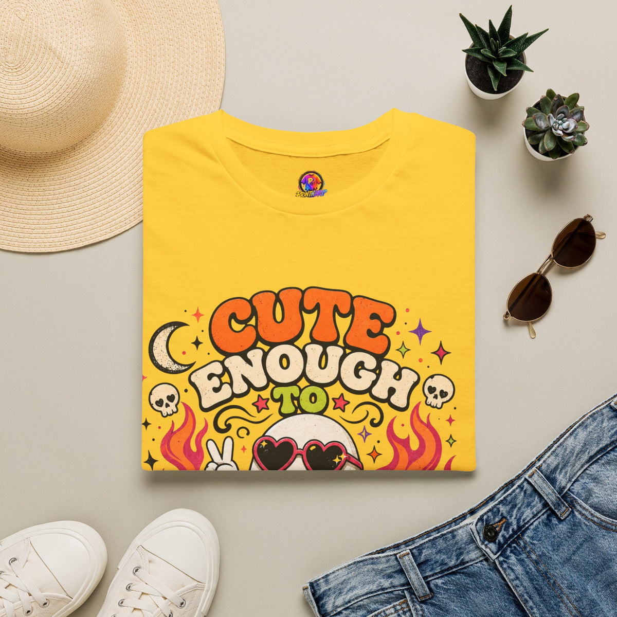Halloween Cute Enough Unisex Softstyle T-Shirt