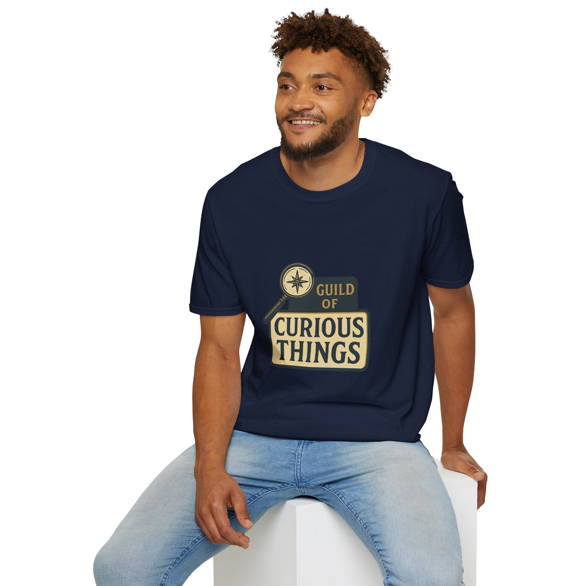 Curious Things T‑Shirt — Guild of Curious Vintage Badge Tee - Trending Now - August 2026