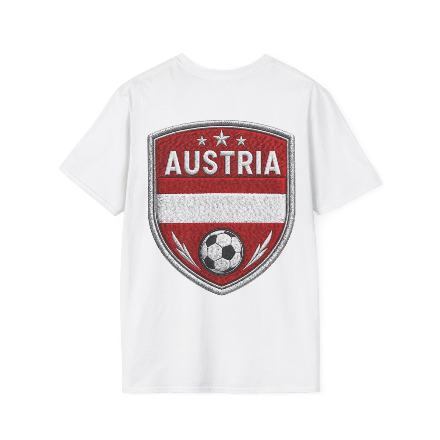 Austria  Alpine Charge Soccer T-Shirt — Mountain Football Graphic Tee -