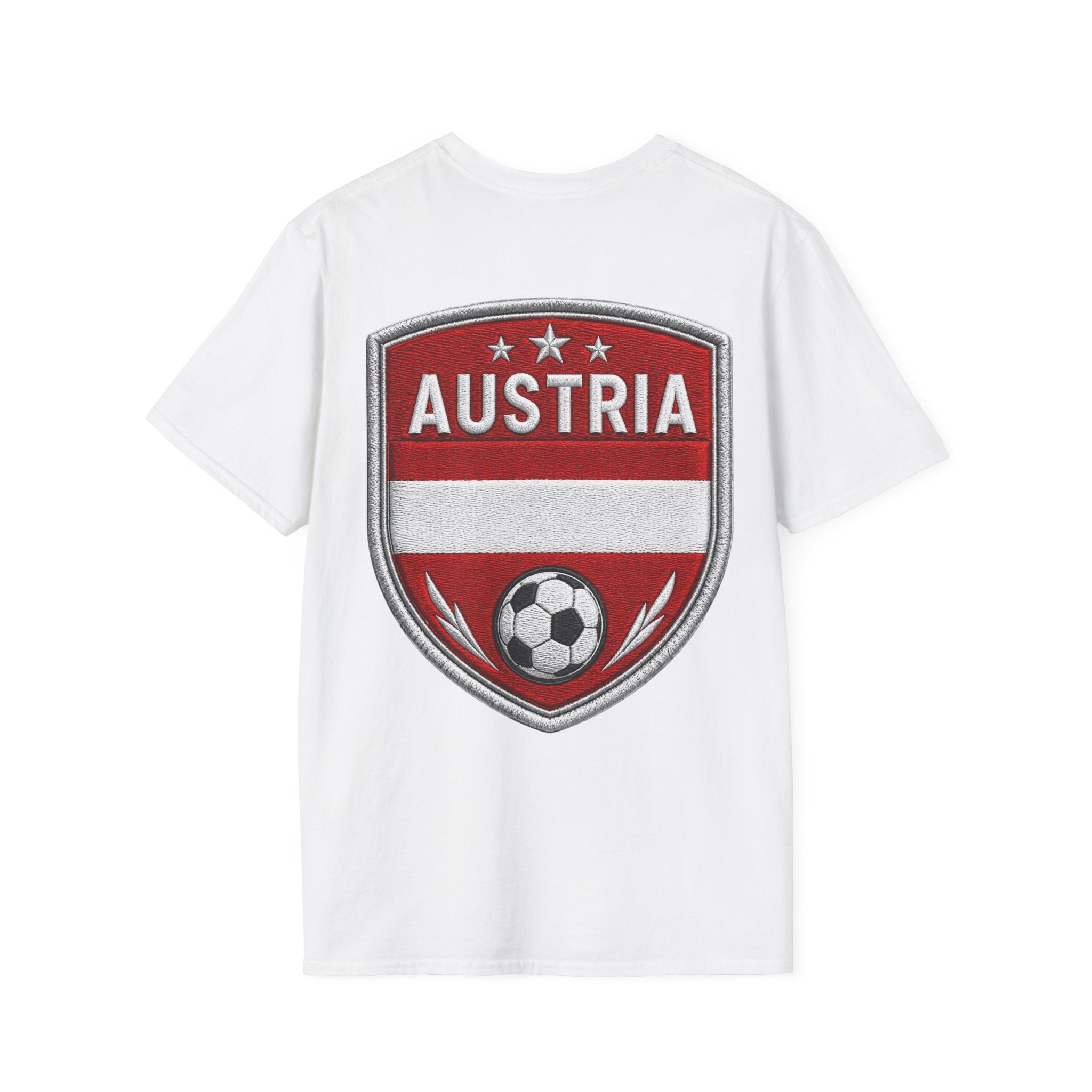 Austria  Alpine Charge Soccer T-Shirt — Mountain Football Graphic Tee -