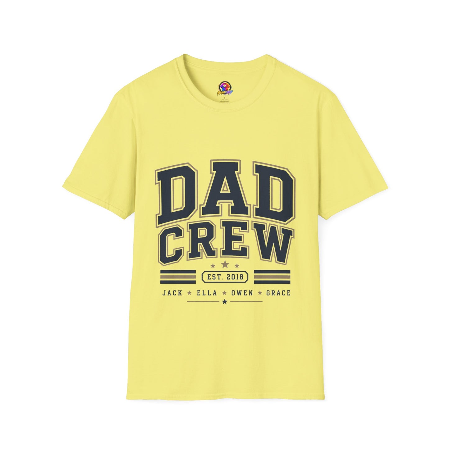 Dad Crew T-Shirt — Vintage Collegiate "DAD CREW" Father's Day Tee