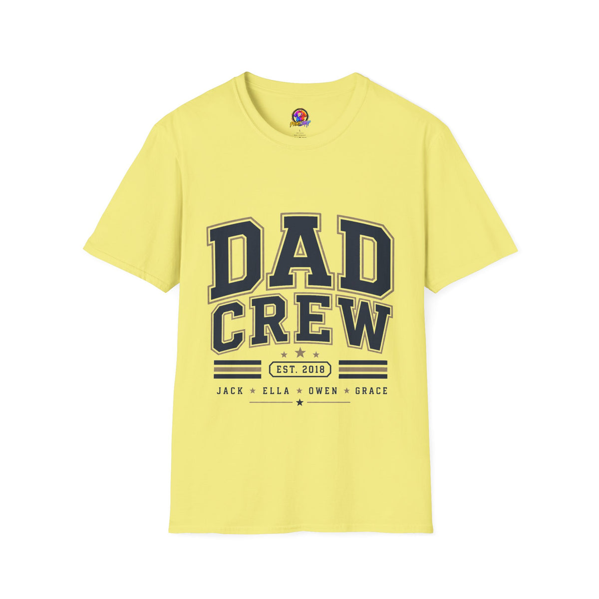 Dad Crew T-Shirt — Vintage Collegiate "DAD CREW" Father's Day Tee