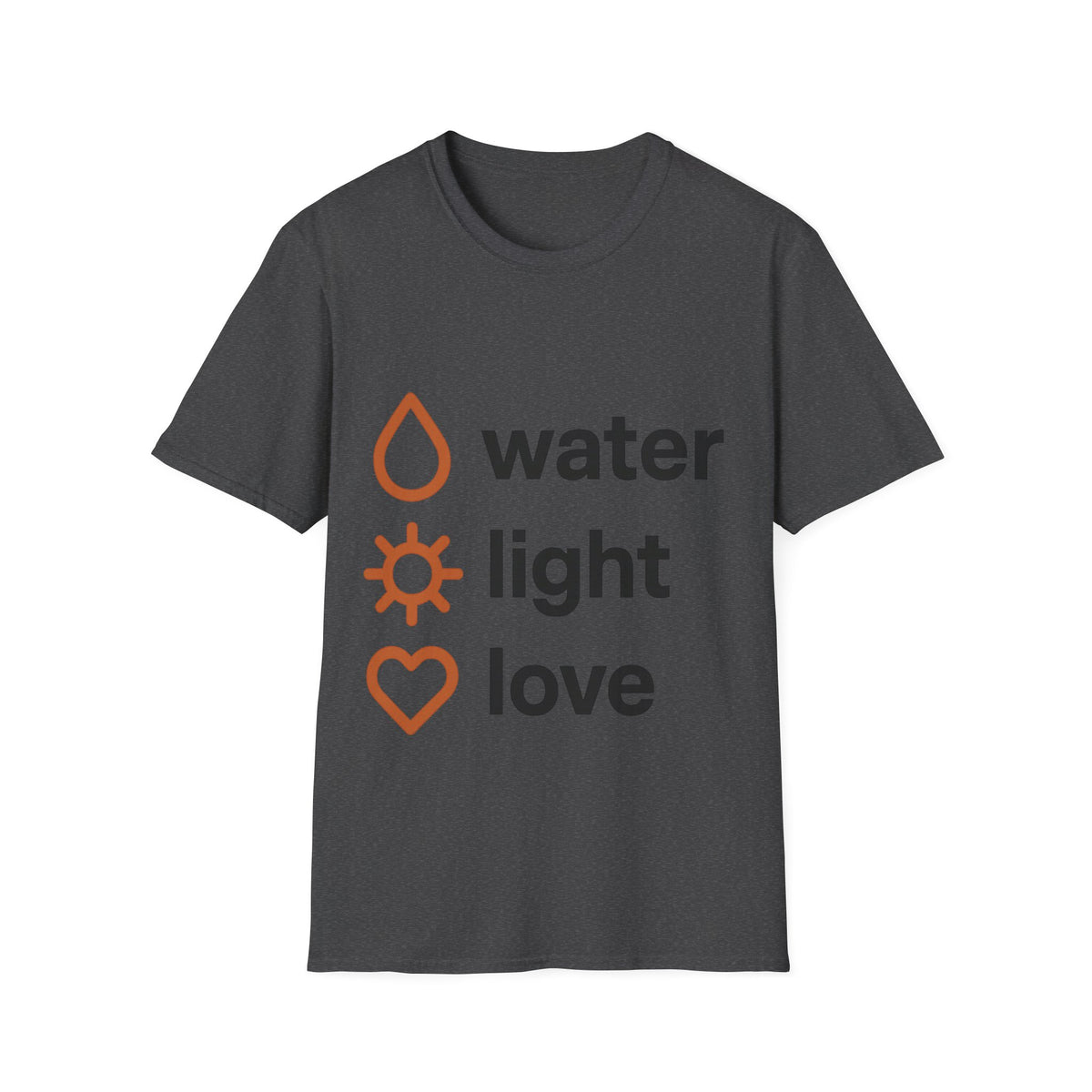 Minimalist Water Light Love Self Care Graphic Tee - Trending Now - September 2026