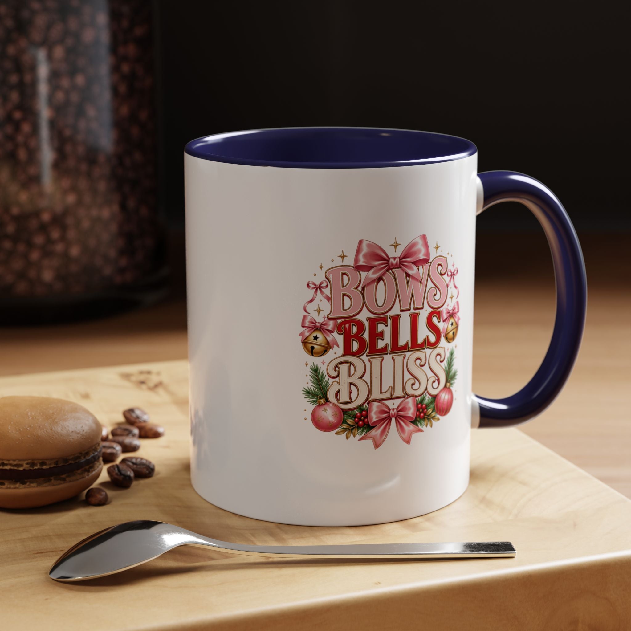 Bows Bells Bliss Christmas Accent Coffee Mug