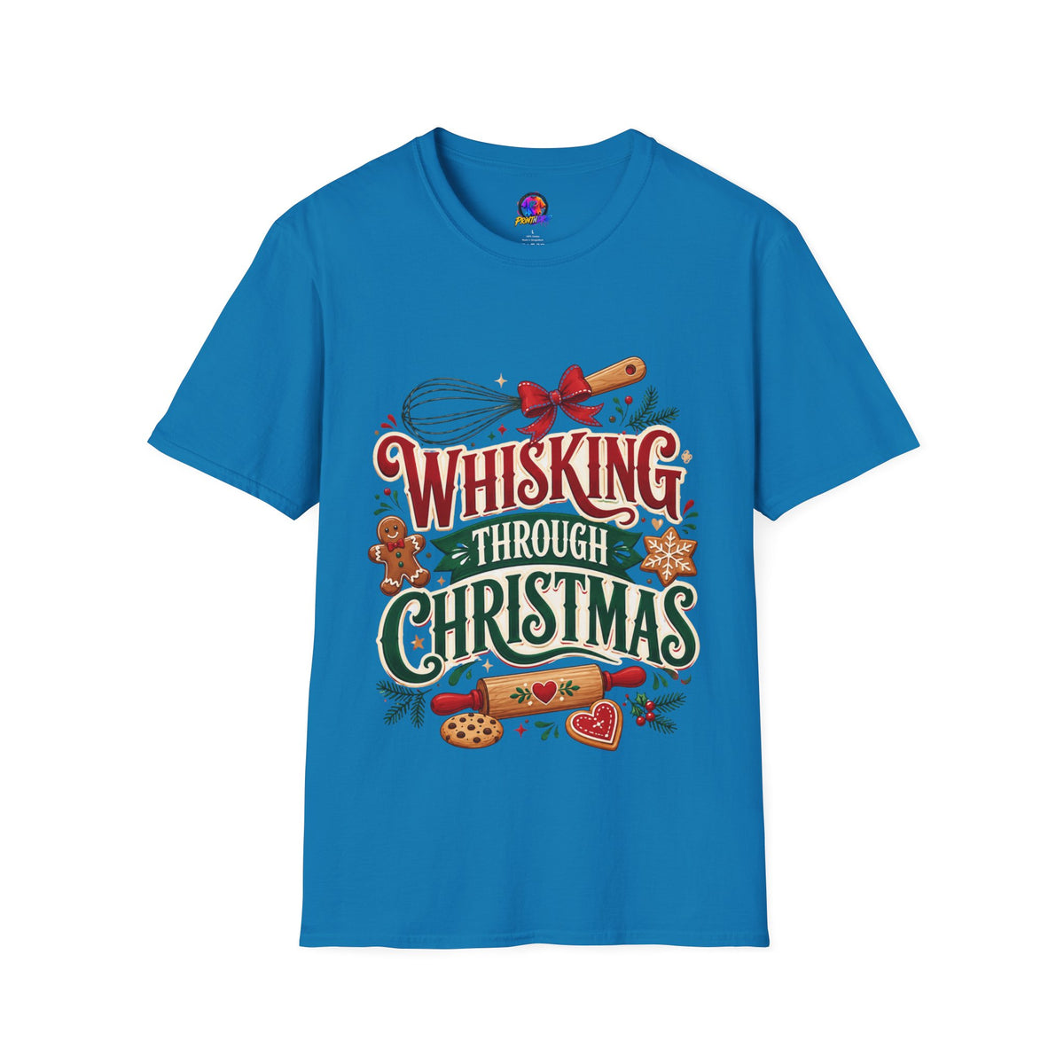 Christmas Baking T‑Shirt — "Whisking Through Christmas" Holiday Tee
