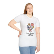 Hope Blooms in Pink Floral Awareness T-Shirt - Trending Now - October 2026