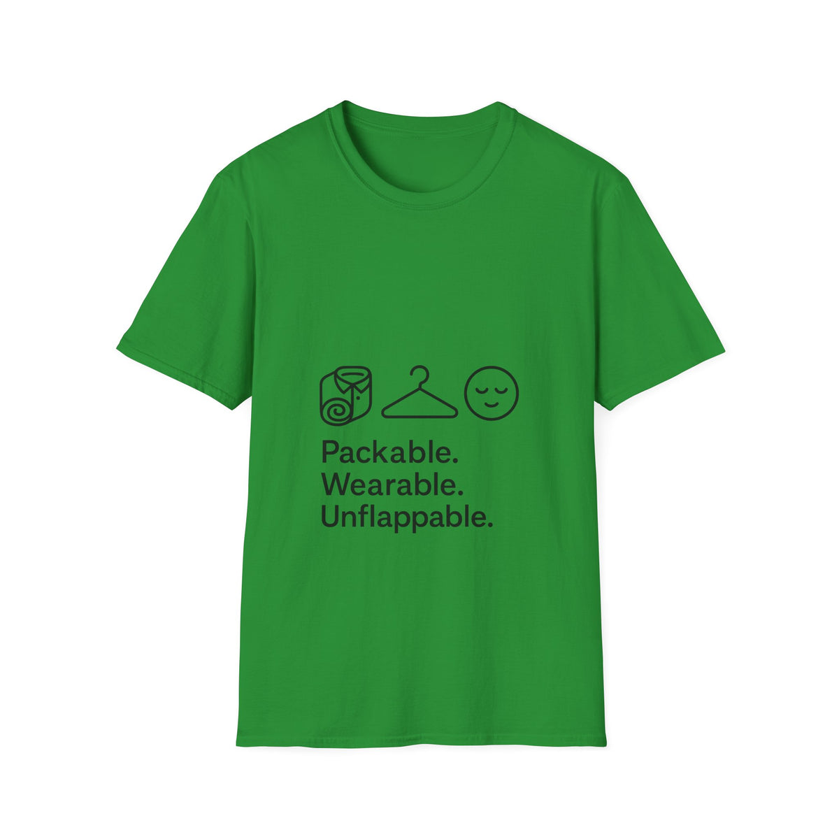 Packable. Wearable. Unflappable. T-Shirt — Minimal Travel Tee - Trending Now - October 2026