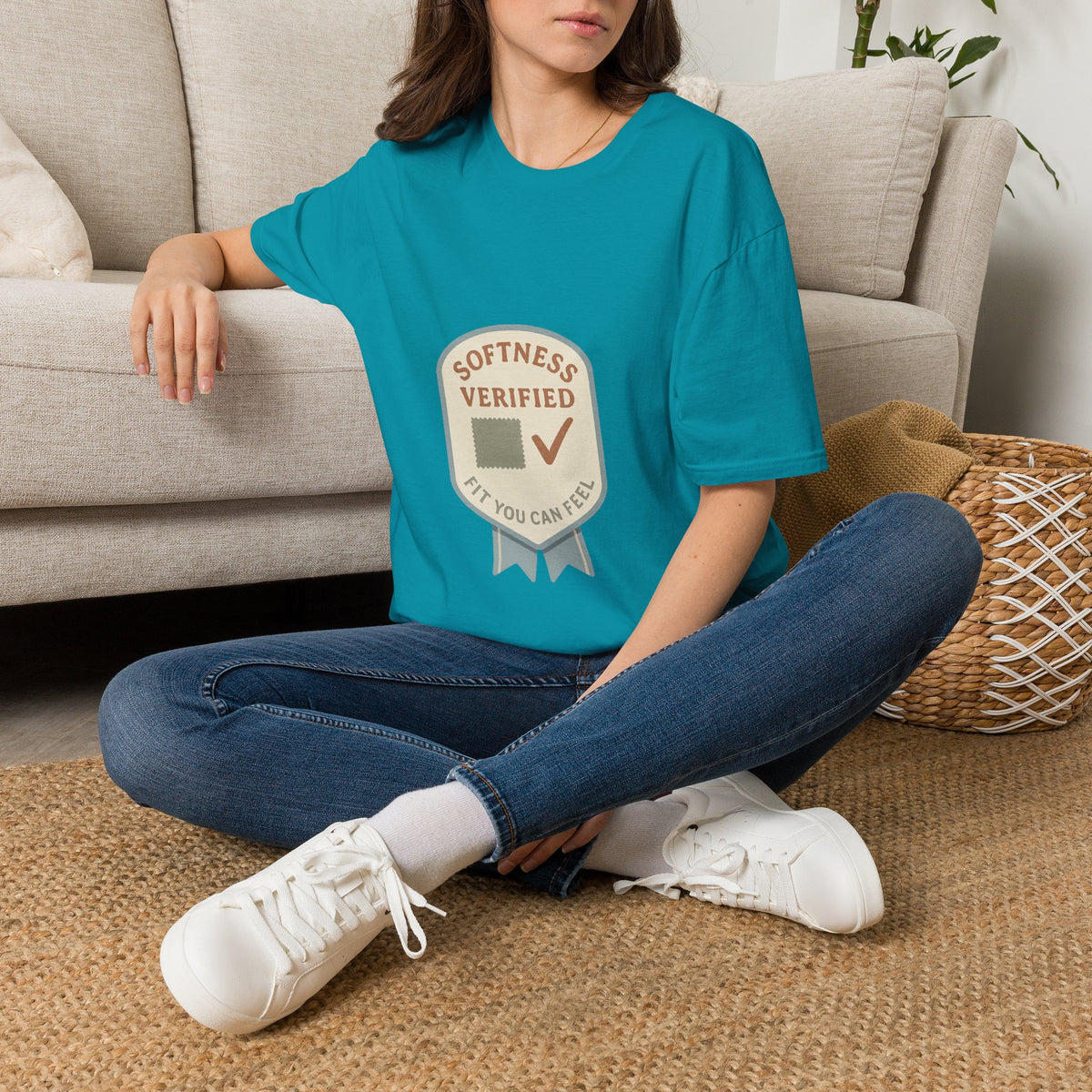 Softness Verified Badge T-Shirt — Cozy Comfort Graphic Tee - Trending Now - October 2026