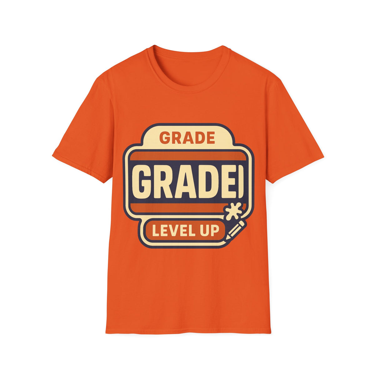 Grade Up Retro Badge T‑Shirt — "GRADE! LEVEL UP" Gamer Teacher Gift - Trending Now - August 2026