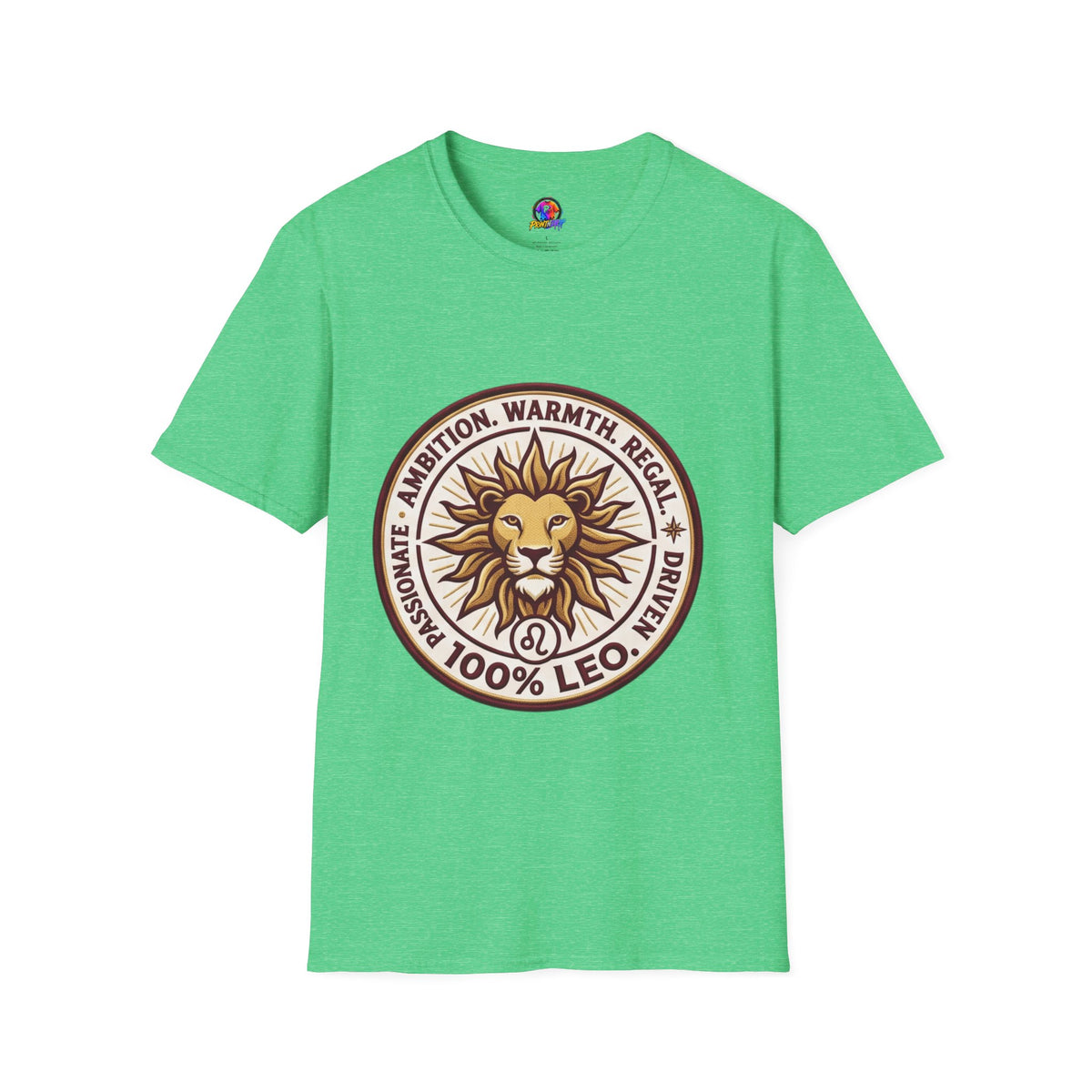 Leo Zodiac Lion T-Shirt — Ambition, Warmth & Regal Pride Graphic Tee