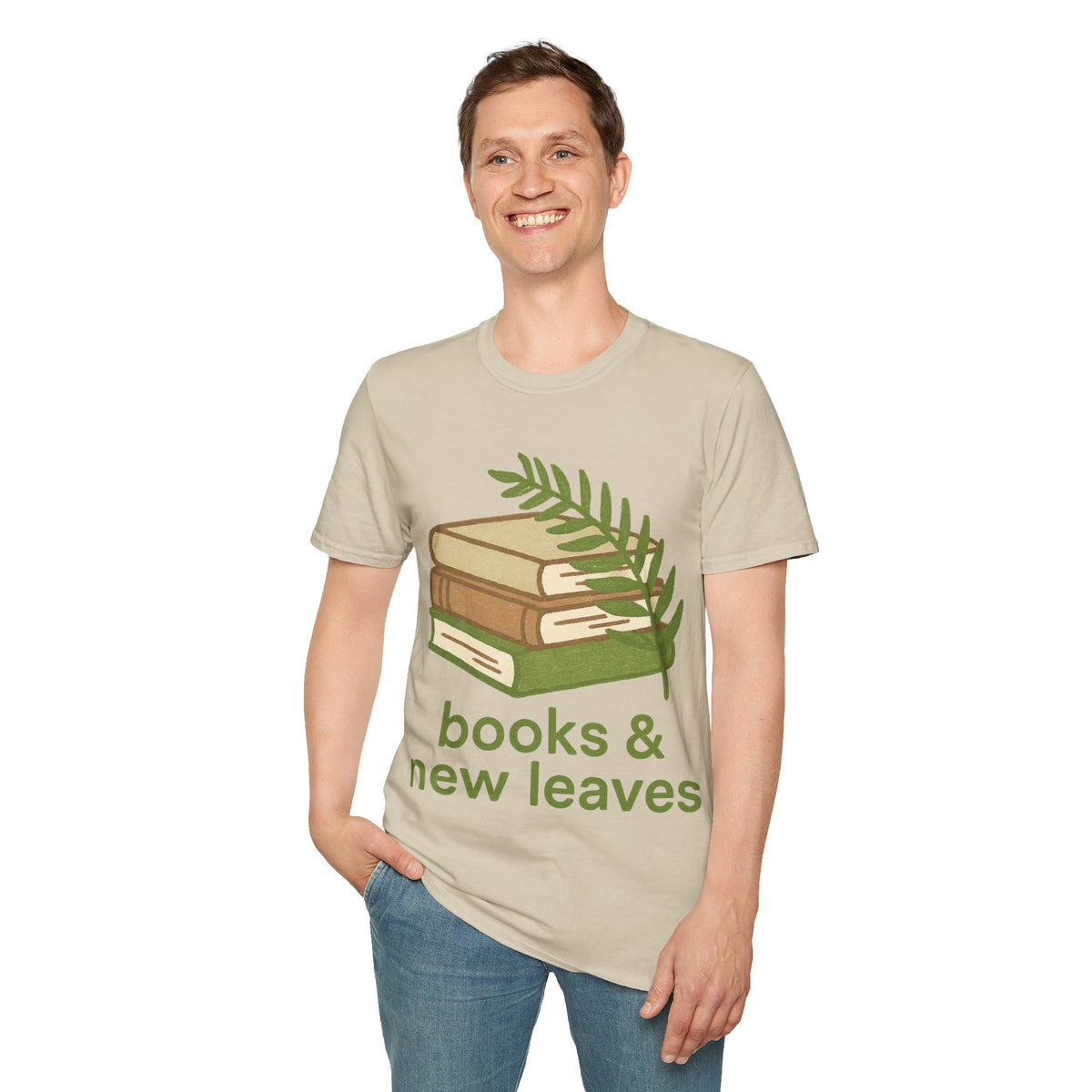 Books & New Leaves T-Shirt — Botanical Book Lover Tee - Trending Now - September 2026