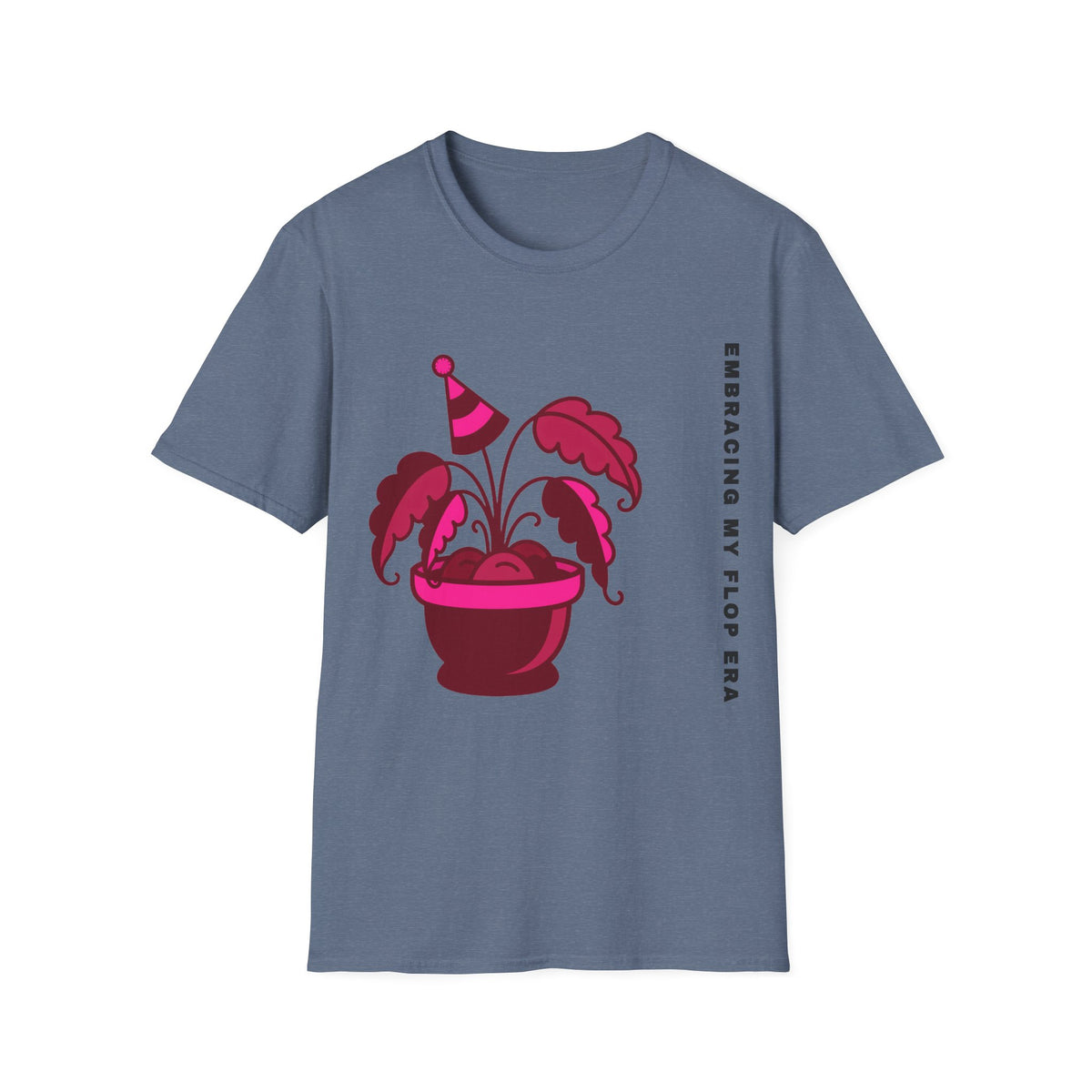 Plant Party T-Shirt — "Embracing" Pink Potted Plant Graphic - Trending Now - September 2026