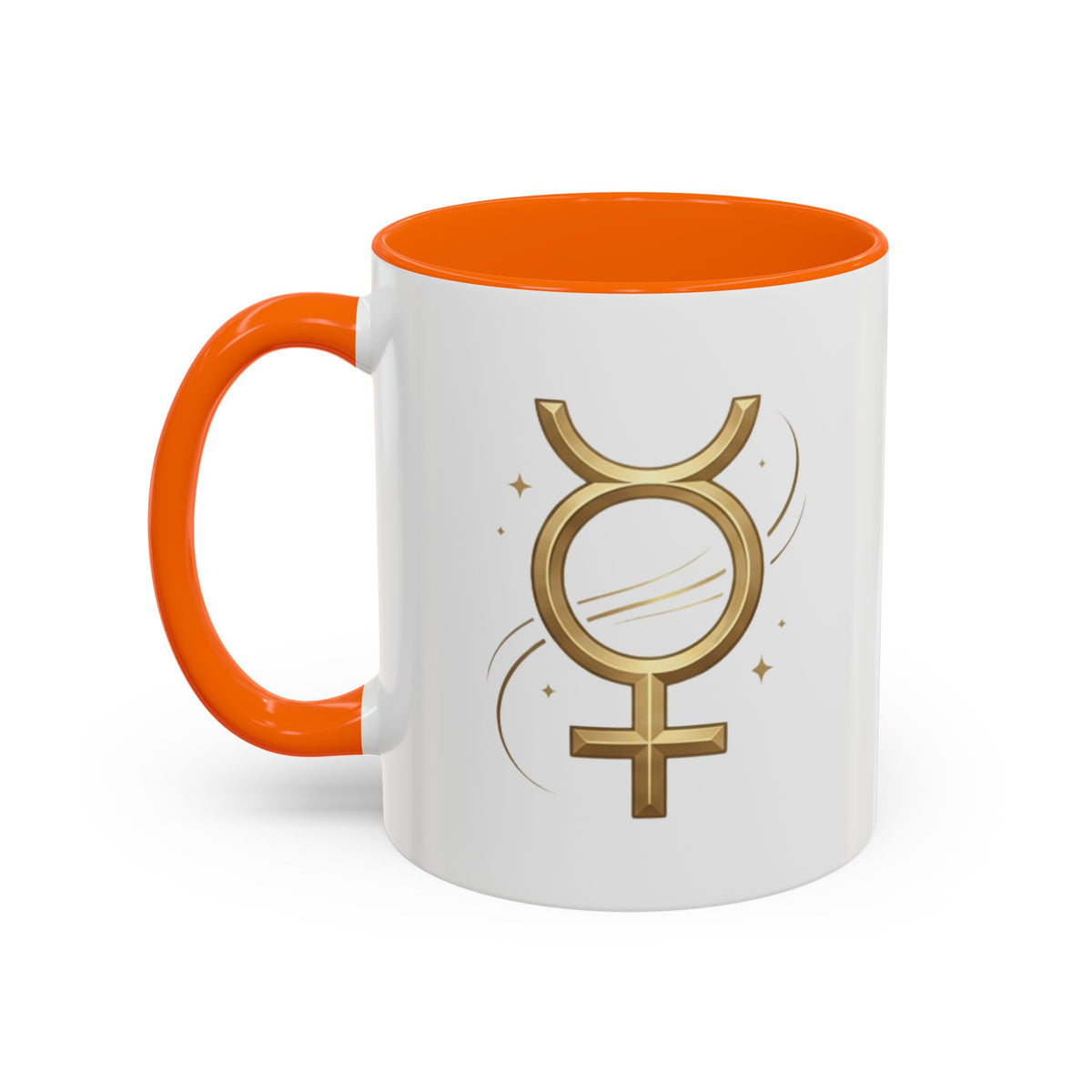 Virgo Zodiac Mercury Mug — Gold Zodiac Astrology Coffee Cup