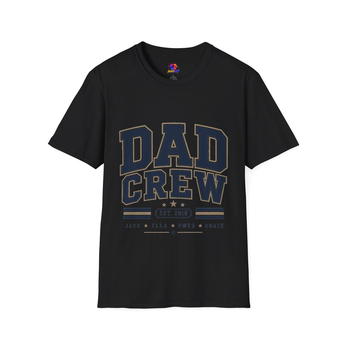 Dad Crew T-Shirt — Vintage Collegiate "DAD CREW" Father's Day Tee