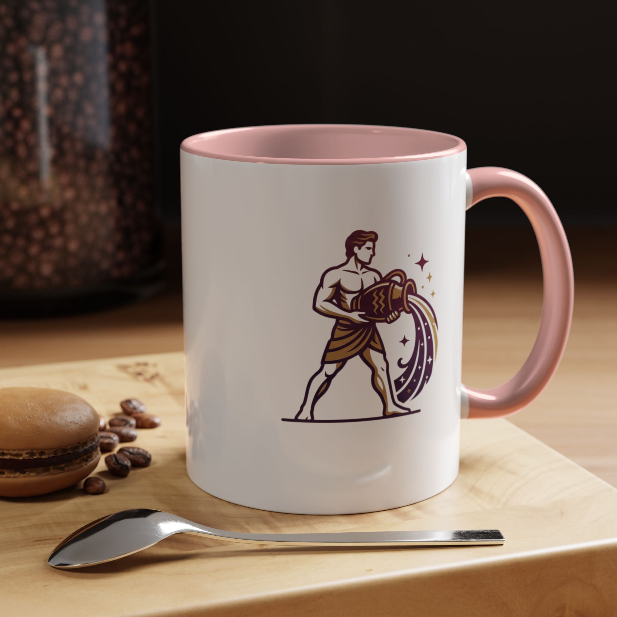 Aquarius Zodiac Coffee Mug — Water Bearer Astrology Gift