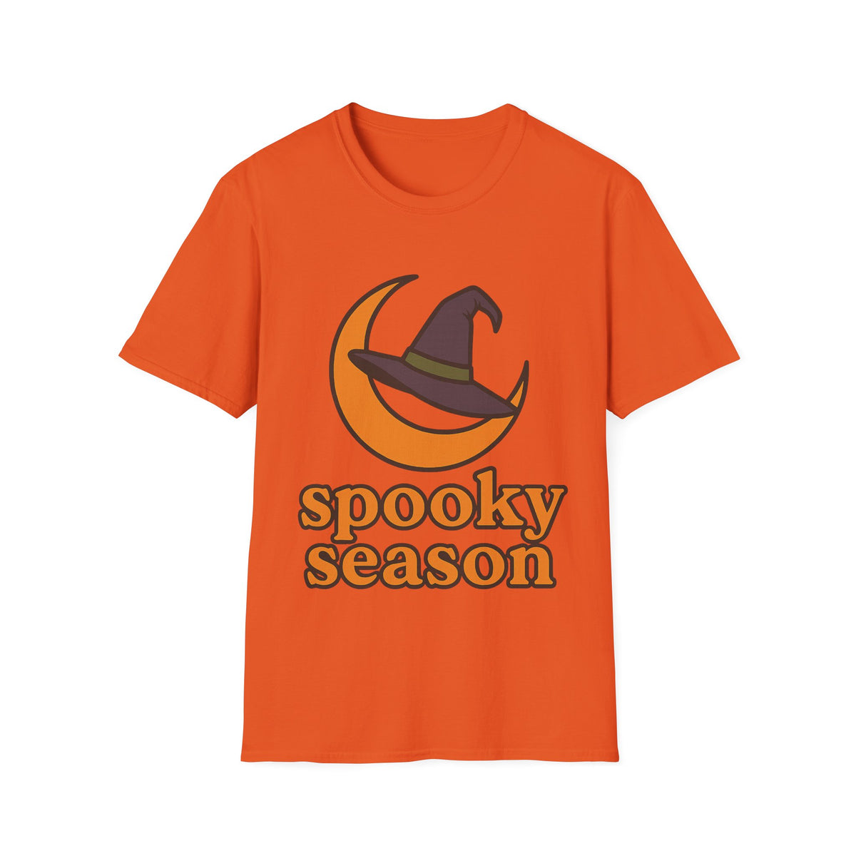 Spooky Season T-Shirt — Witch Hat & Moon Halloween Tee - Trending Now - August 2026
