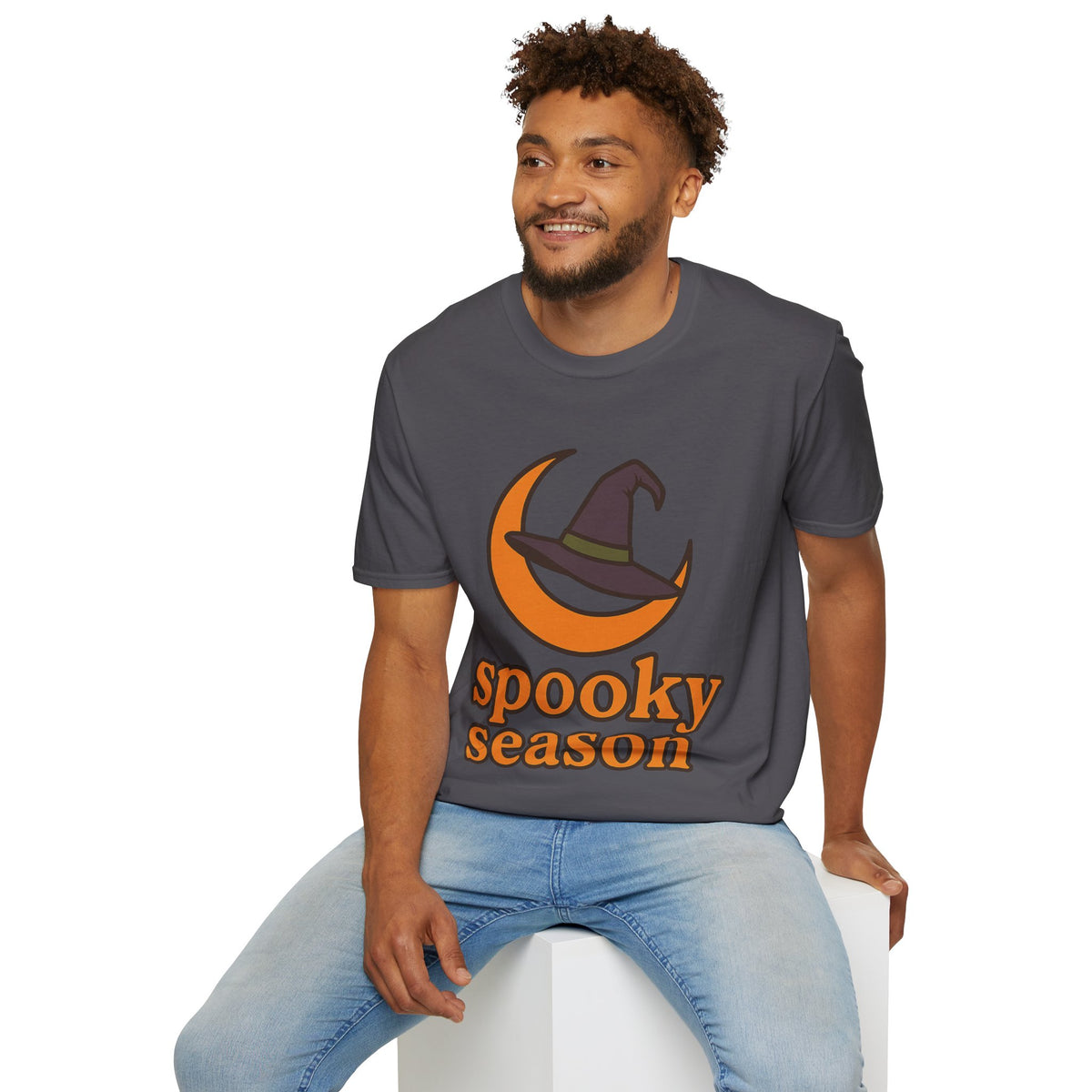 Spooky Season T-Shirt — Witch Hat & Moon Halloween Tee - Trending Now - August 2026