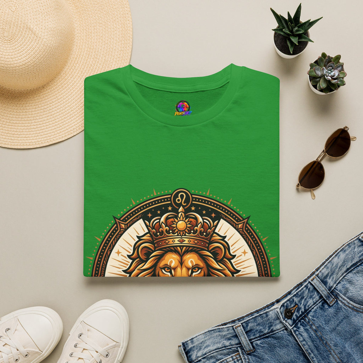 Leo Zodiac Lion T-Shirt — "Confidence Comes Naturally, I'm a Leo" Astrology Tee