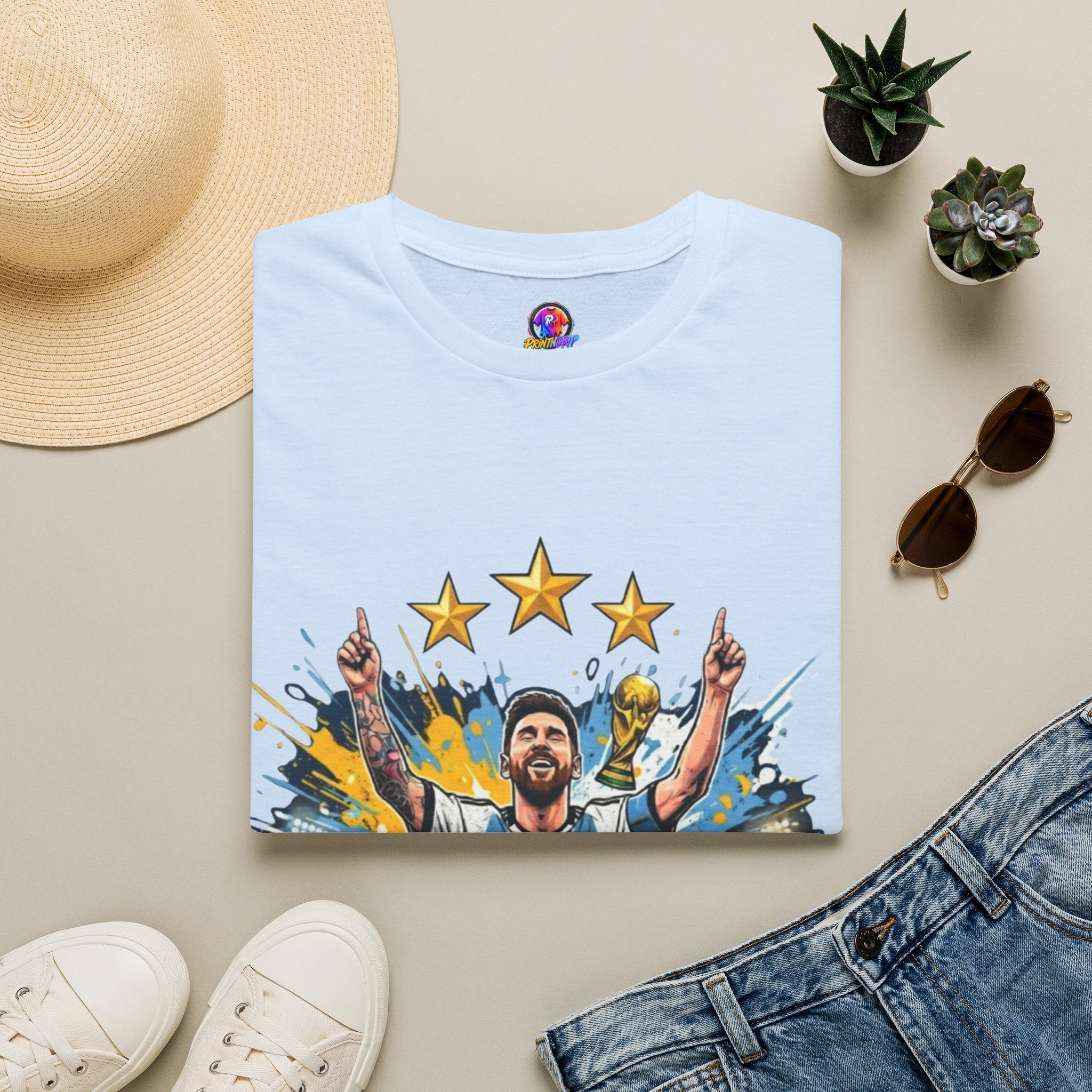 Argentina Messi Soccer T‑Shirt — World Cup Champion Fan Tee