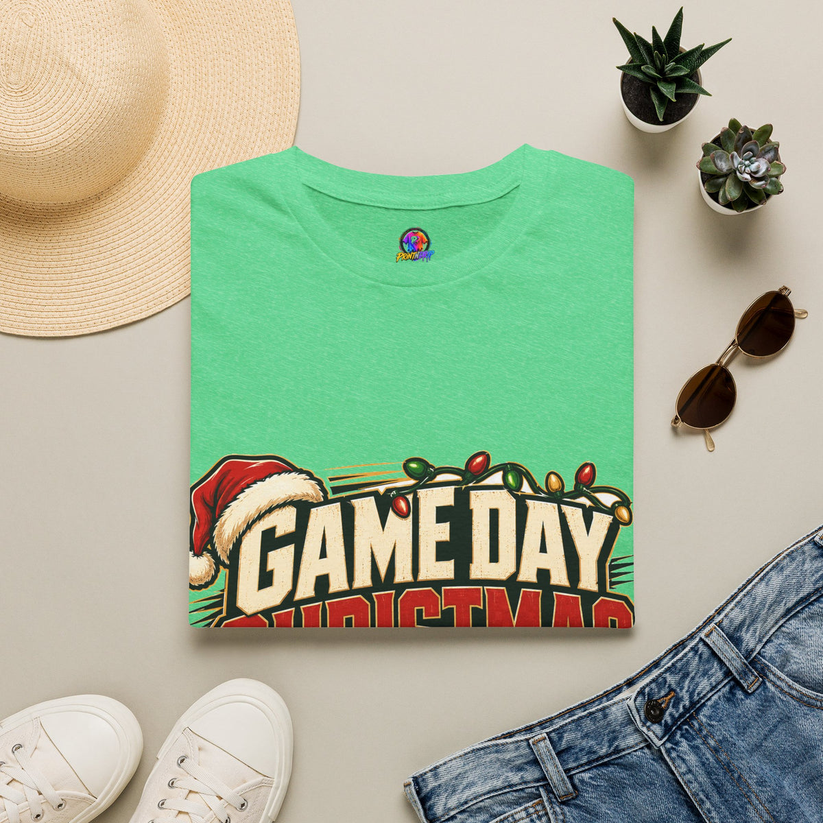 Game Day Christmas T-Shirt — Football Holiday Mode Tee