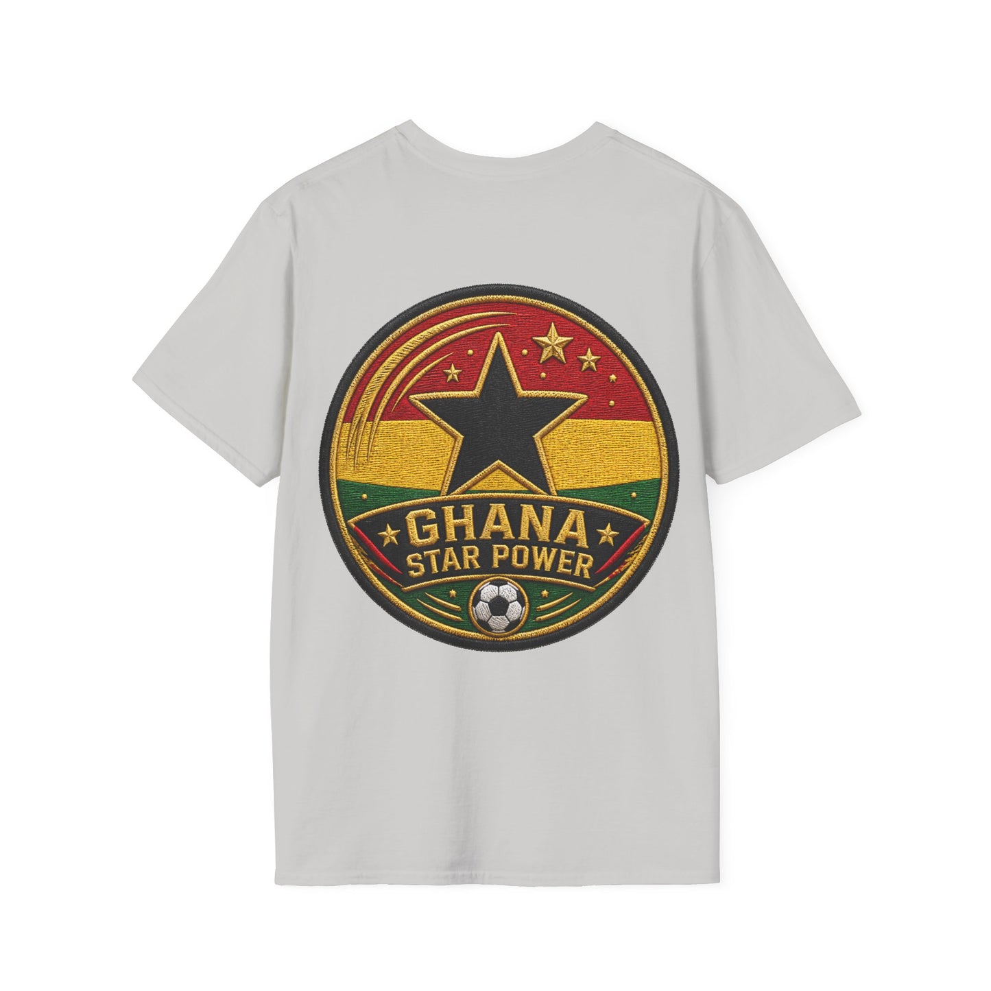 Ghana Star Power Soccer T-Shirt — Afro Football Fan Tee - Ghana T-Shirt