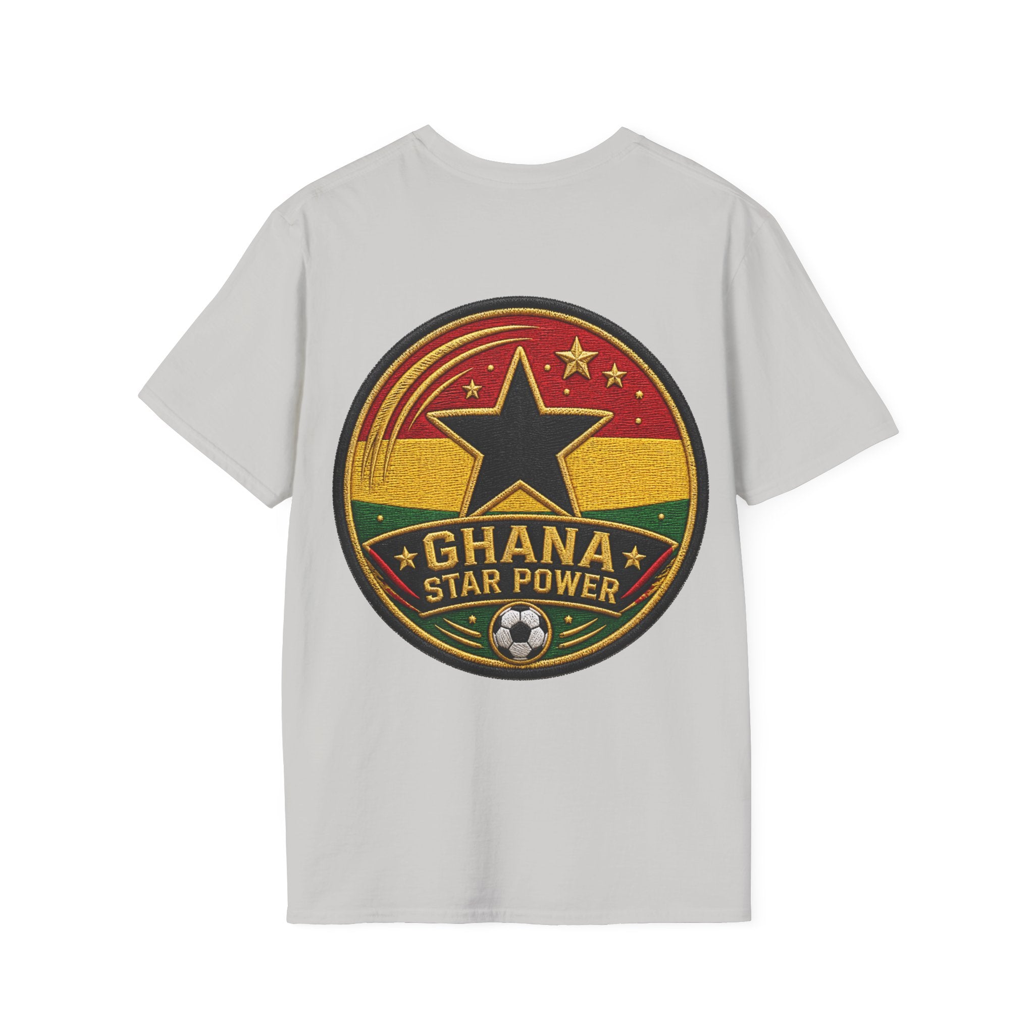Ghana Star Power Soccer T-Shirt — Afro Football Fan Tee - Ghana T-Shirt