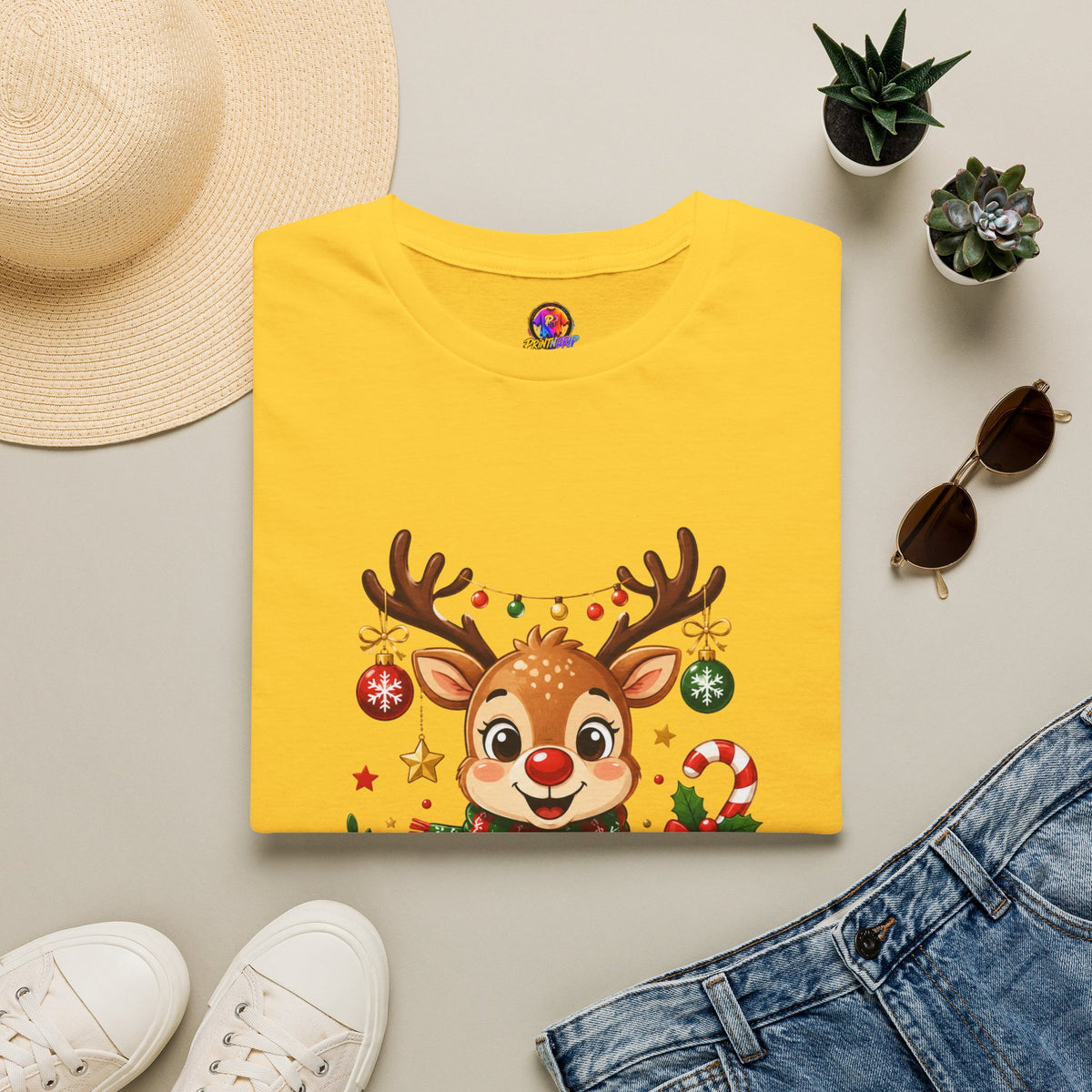 Little Reindeer T-Shirt — Cute Christmas Holiday Kids & Family Shirt