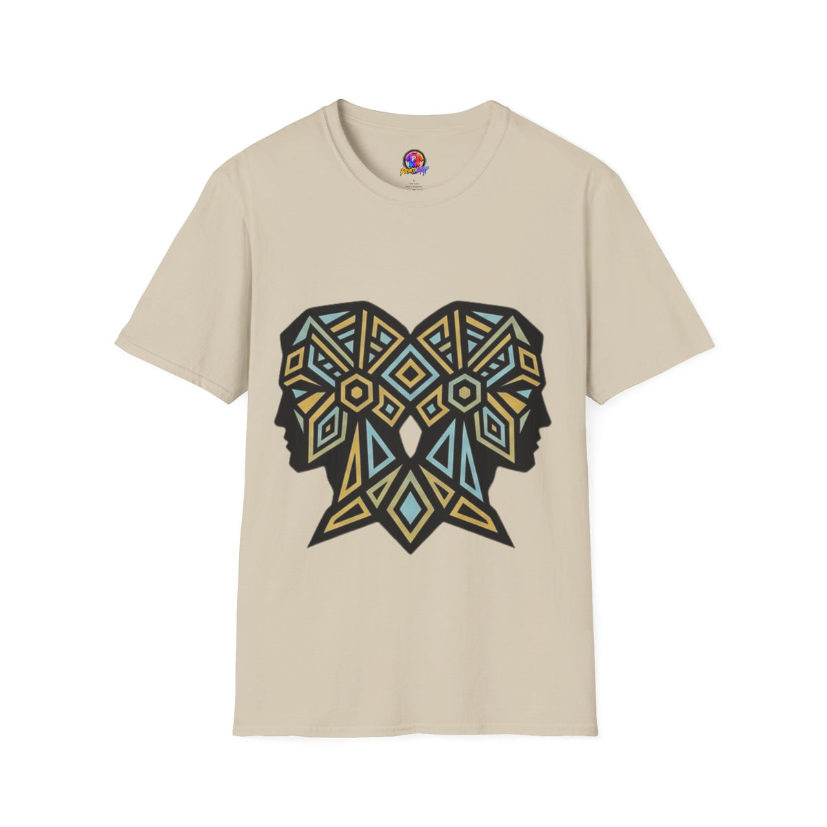 Geometric Elephant Tee — Tribal Mosaic Elephant Graphic T-Shirt