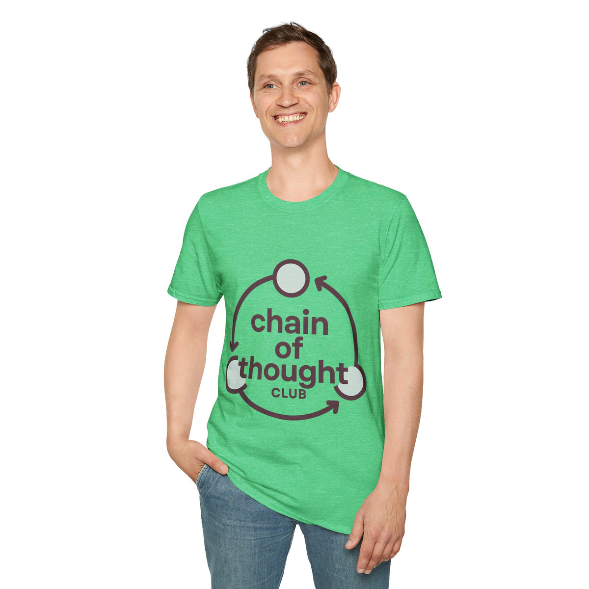 "Chain Of Thought" Minimalist Emblem Tee | Intellectual Philosophy T-Shirt - Trending Now - September 2026
