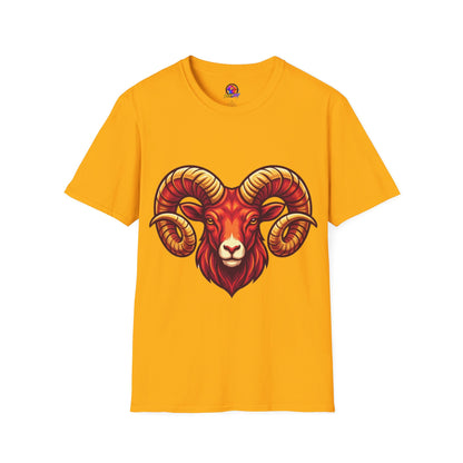 Ram Skull T-Shirt — Bold Goat Horn Graphic Tee (Aries/Zodiac)