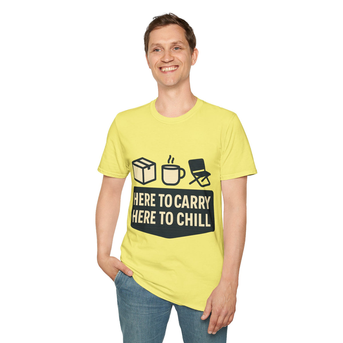 "Here to Carry, Here to Chill" Casual Graphic T‑Shirt - Trending Now - September 2026