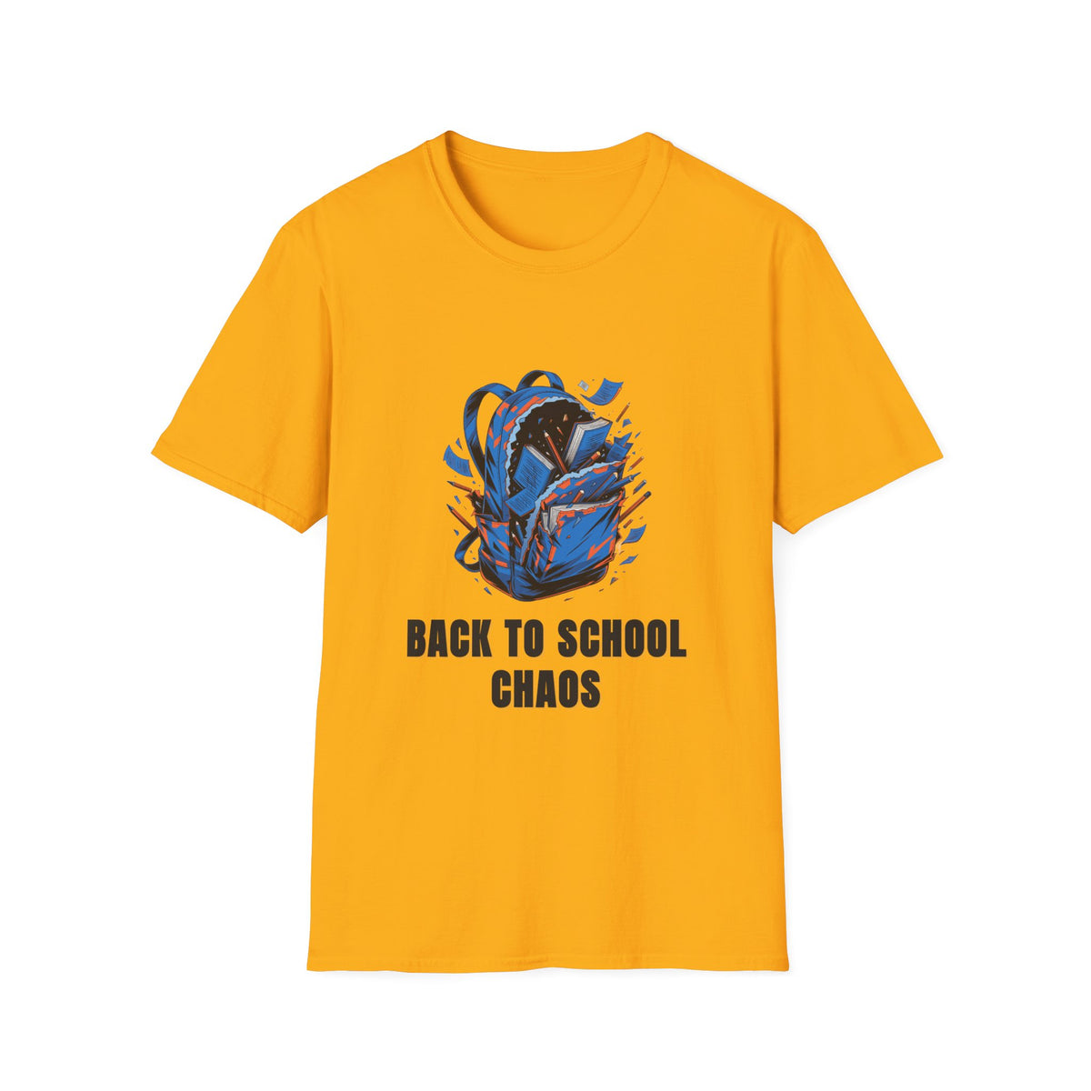 Back to School Chaos T-Shirt — Graphic Backpack Design - Trending Now - August 2026