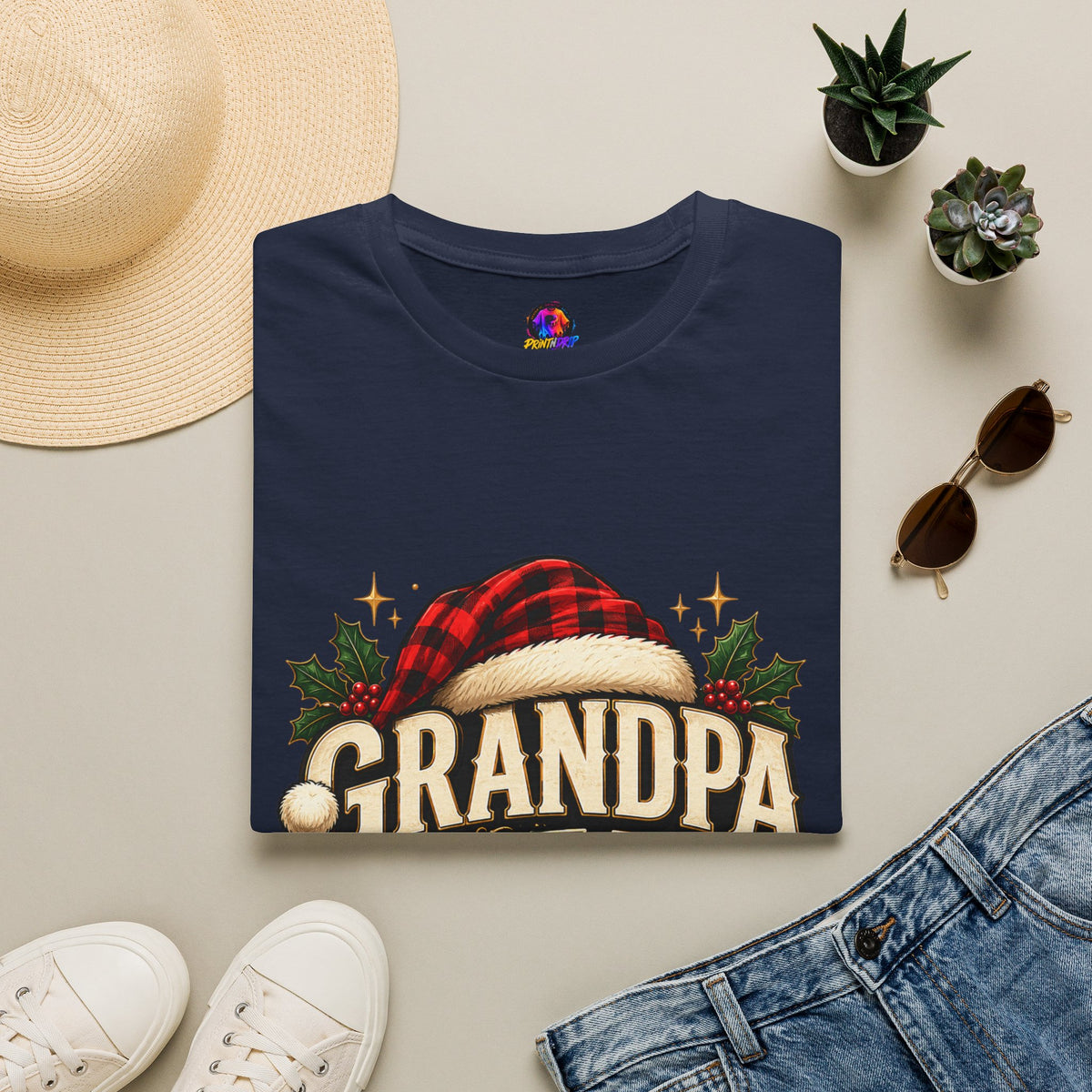 Christmas Grandpa Clause Unisex Softstyle T-Shirt