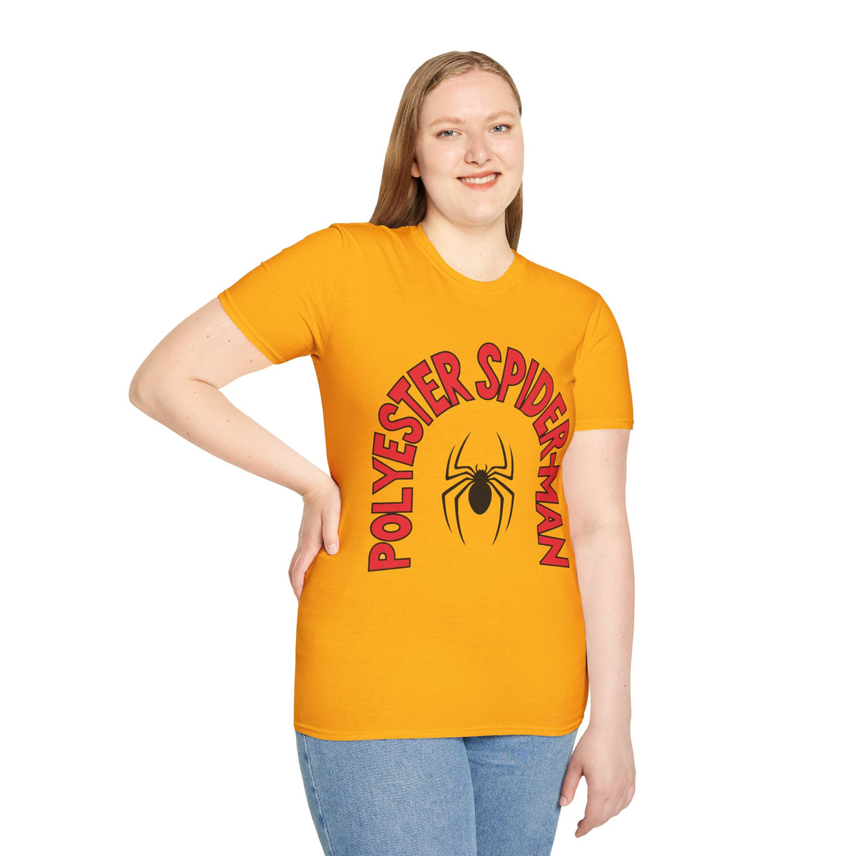 Spider Graphic T-Shirt — "Polyester Spiderman" Retro Spider Logo Tee - Trending Now - August 2026
