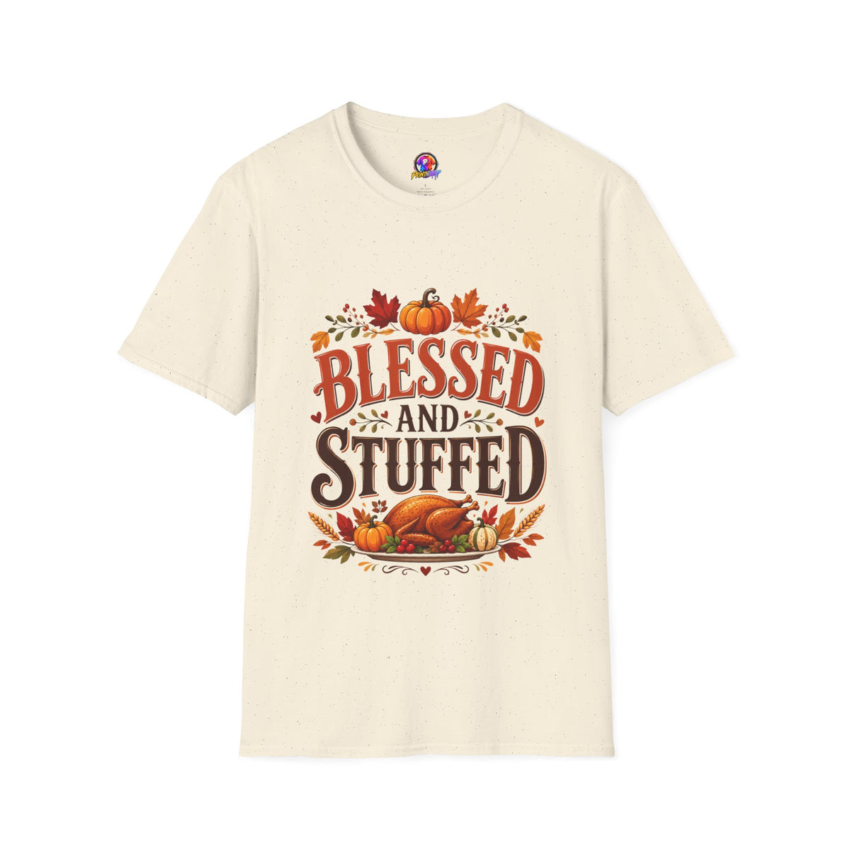 Thanksgiving T-Shirt Blessed and Stuffed Thanksgiving T-Shirt