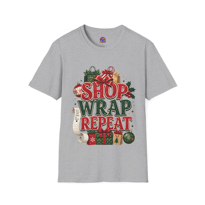 Christmas 'Shop Wrap Repeat' T-Shirt