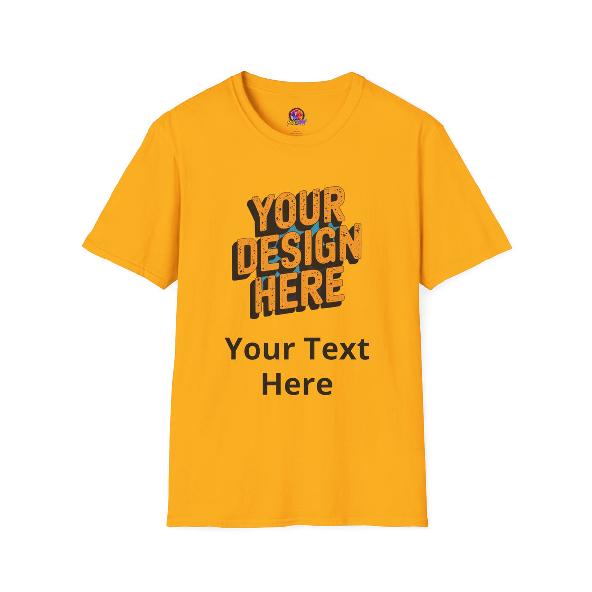 Unisex Softstyle T-Shirt - Personalize Your Own T-Shirt With Choice Of Your Colors And Designs