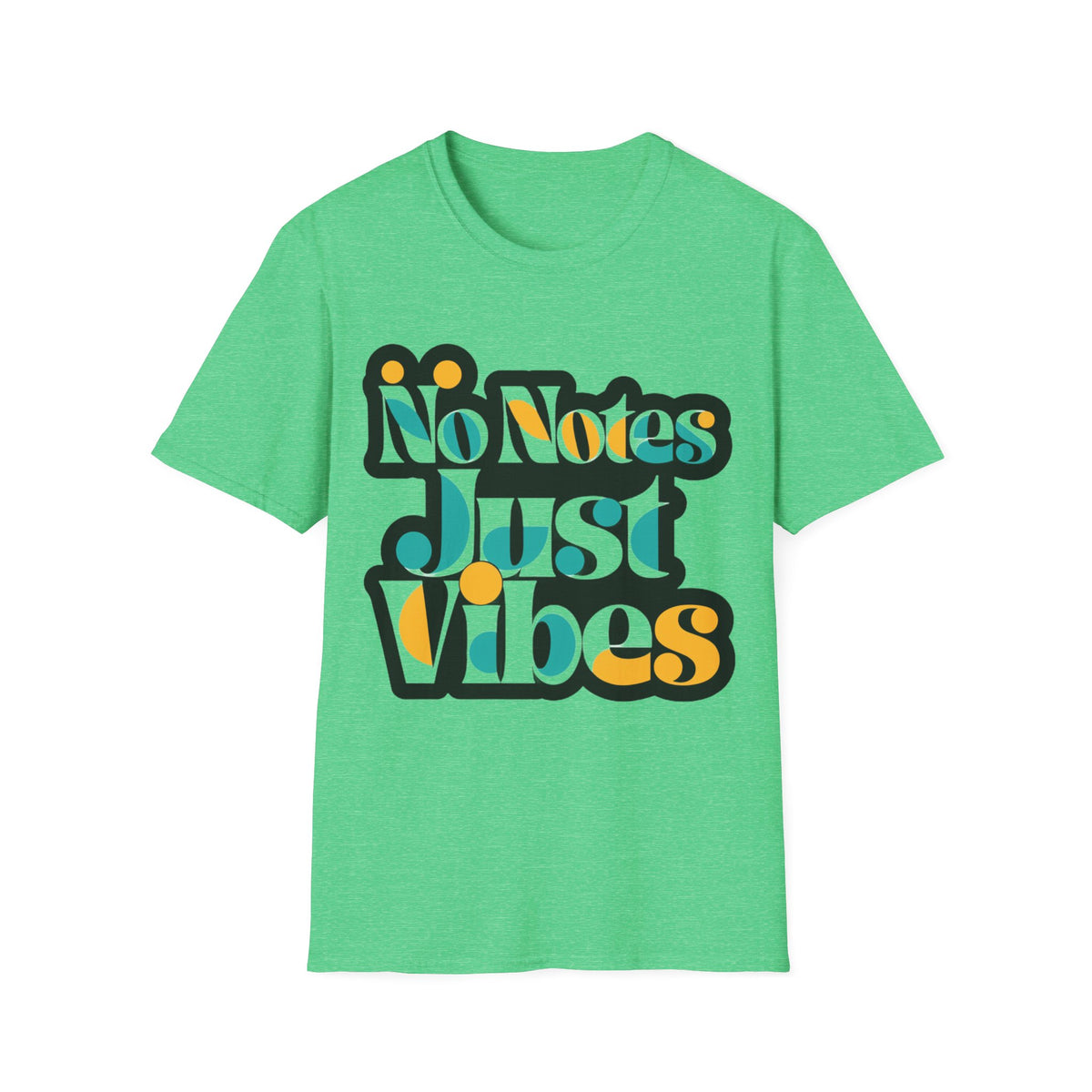 No Notes Just Vibes T-Shirt — Retro Groovy Graphic Tee for Relaxed, Music-Loving Casual Wear - Trending Now - August 2026