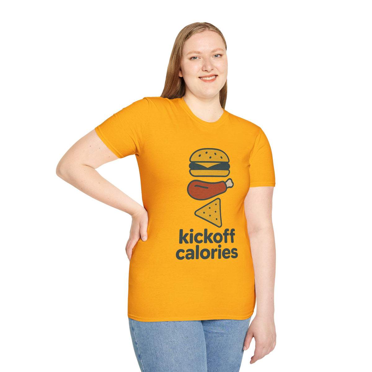 Funny 'Kick Off Calories' T-Shirt — Burger, Drumstick & Pizza Fitness Humor Tee - Trending Now - August 2026