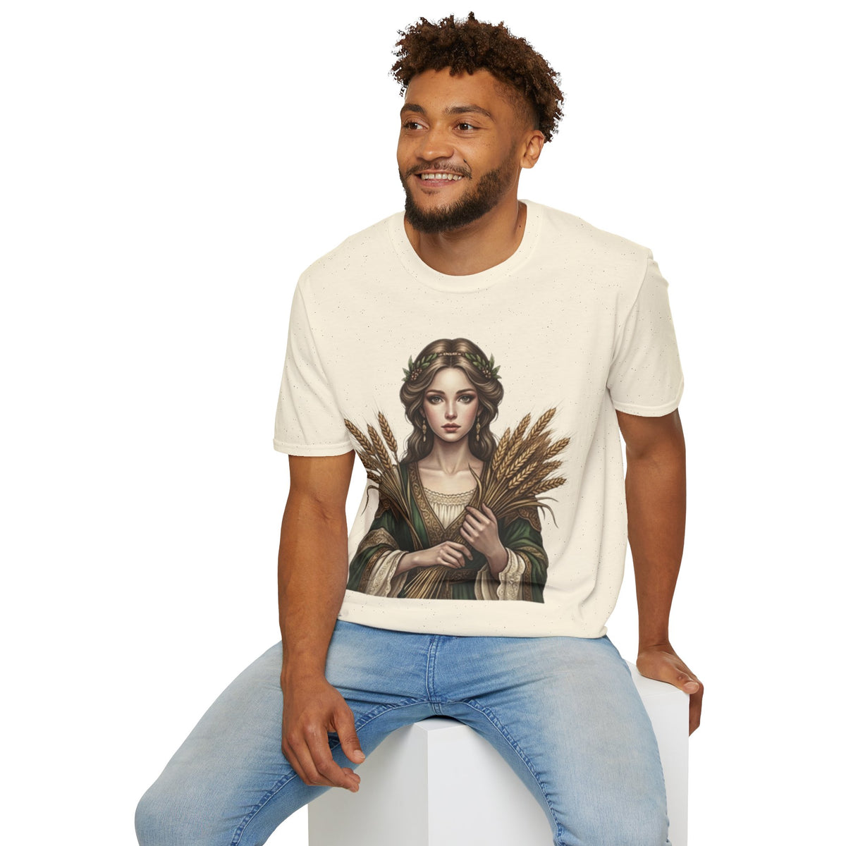 Goddess of Harvest T‑Shirt — Wheat Maiden Graphic Tee