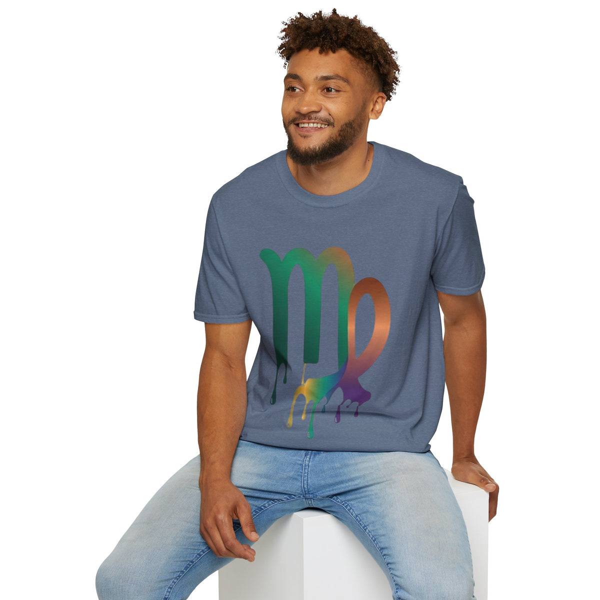 Virgo Zodiac Drip T-Shirt — Colorful Virgo Sign Astrology Tee