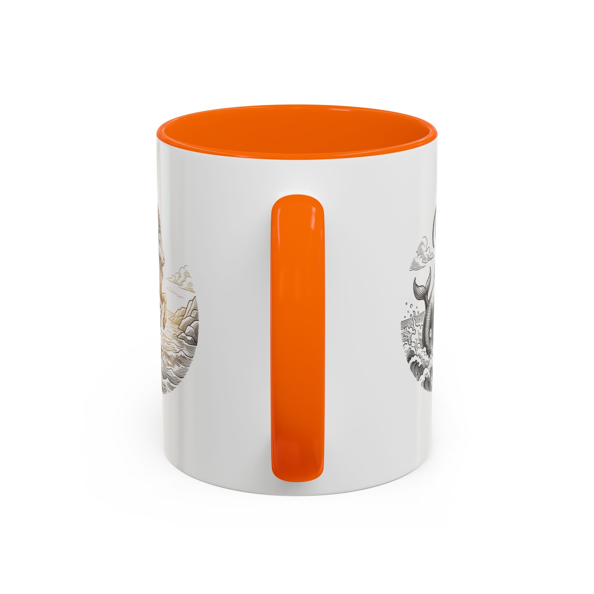 Capricorn Goat Mermaid Coffee Mug — Zodiac Capricorn Accent Mug