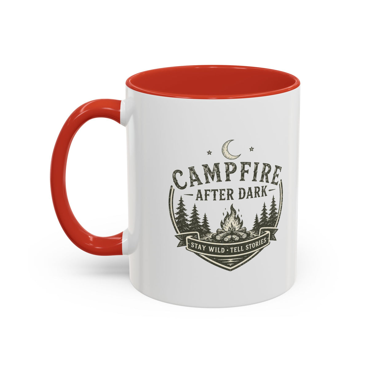 Milo Bailey Dog Dad Mom Campfire Coffee Mug – “Campfire After Dark” Rustic Camping  Accent Mug