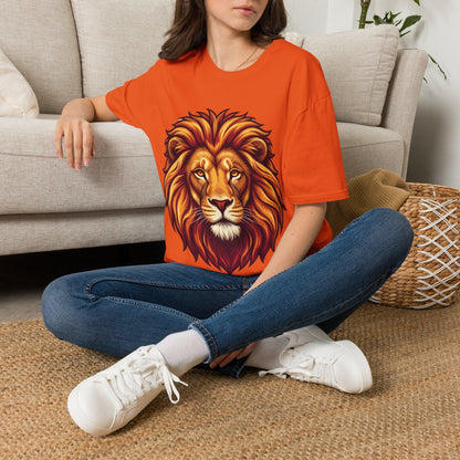 Lion Face T-Shirt — Majestic Lion Head Graphic Tee